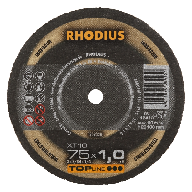 1d1accff339d19a58686503490f86881 RHODIUS XT10 Mini 75x1,0x6,0 (50 stk förp)