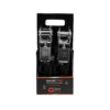 Ratchet Strap Black Color 05T 45 + 05 m 25 mm S-Hook 2 pcs 310004 Ratchet Strap 2 Pcs Box 100x100