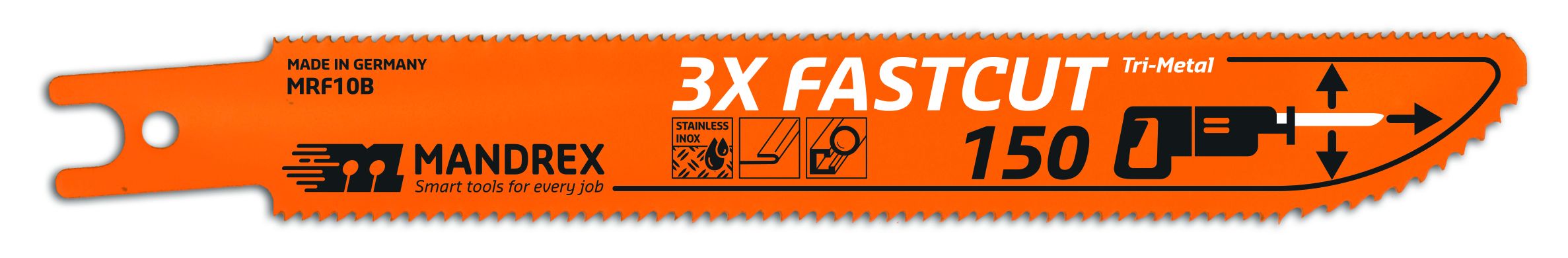 4d3de3eed6a6831383174ee43ee891eb MANDREX 3X-FASTCUT Reciprocating Blade - 150 (2st/förp)
