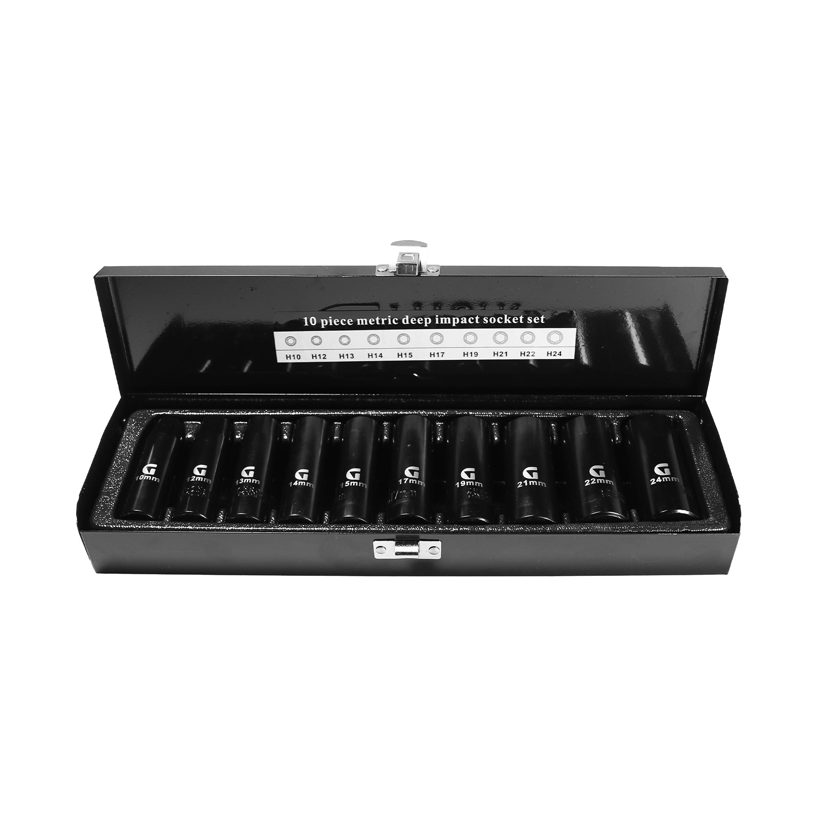 505122-Deep-Impact-Socket-Set Deep Impact Socket Set 10 delar 1/2″ 10121314151719212224 mm