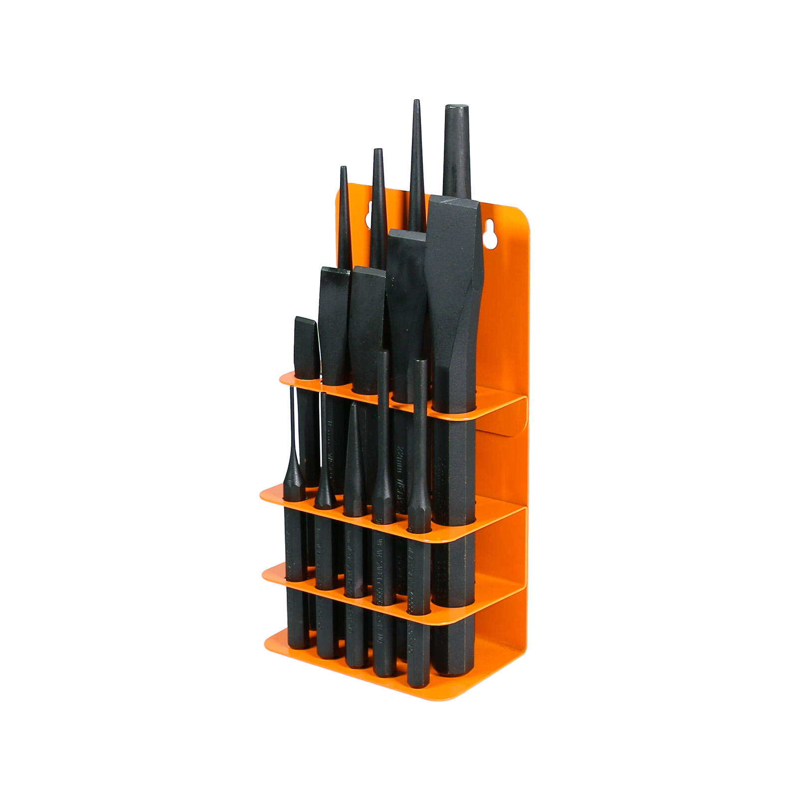 507300-Punch-Chisel-Set-14-pcs-with-wall-rack Punch & Chisel Set 14 delar with wall rack