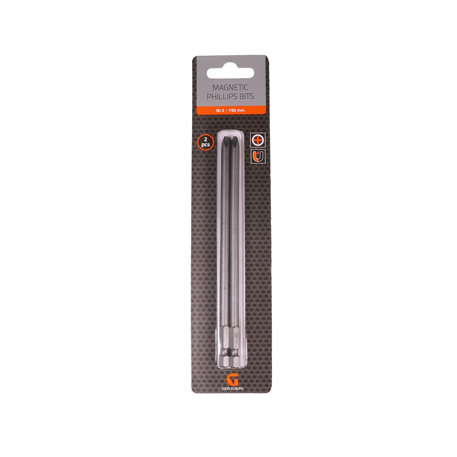 508473-Magnetic-Philips-Bits Magnetic Phillips Bits Nr 3 150 mm 2 st