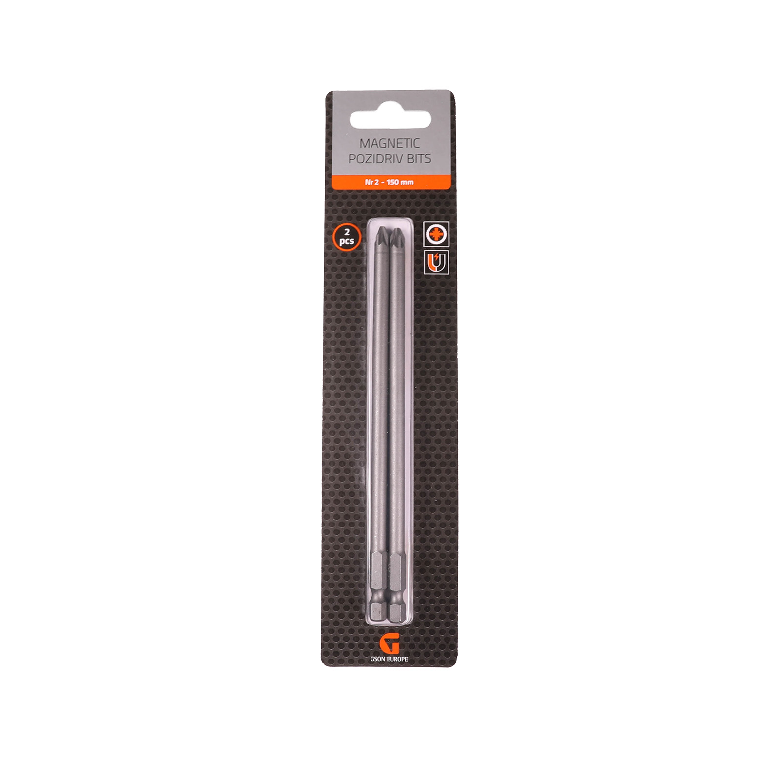 508476-Magnetic-Pozidriv-Bits Magnetic Pozidriv Bits Nr 3 150 mm 2 st