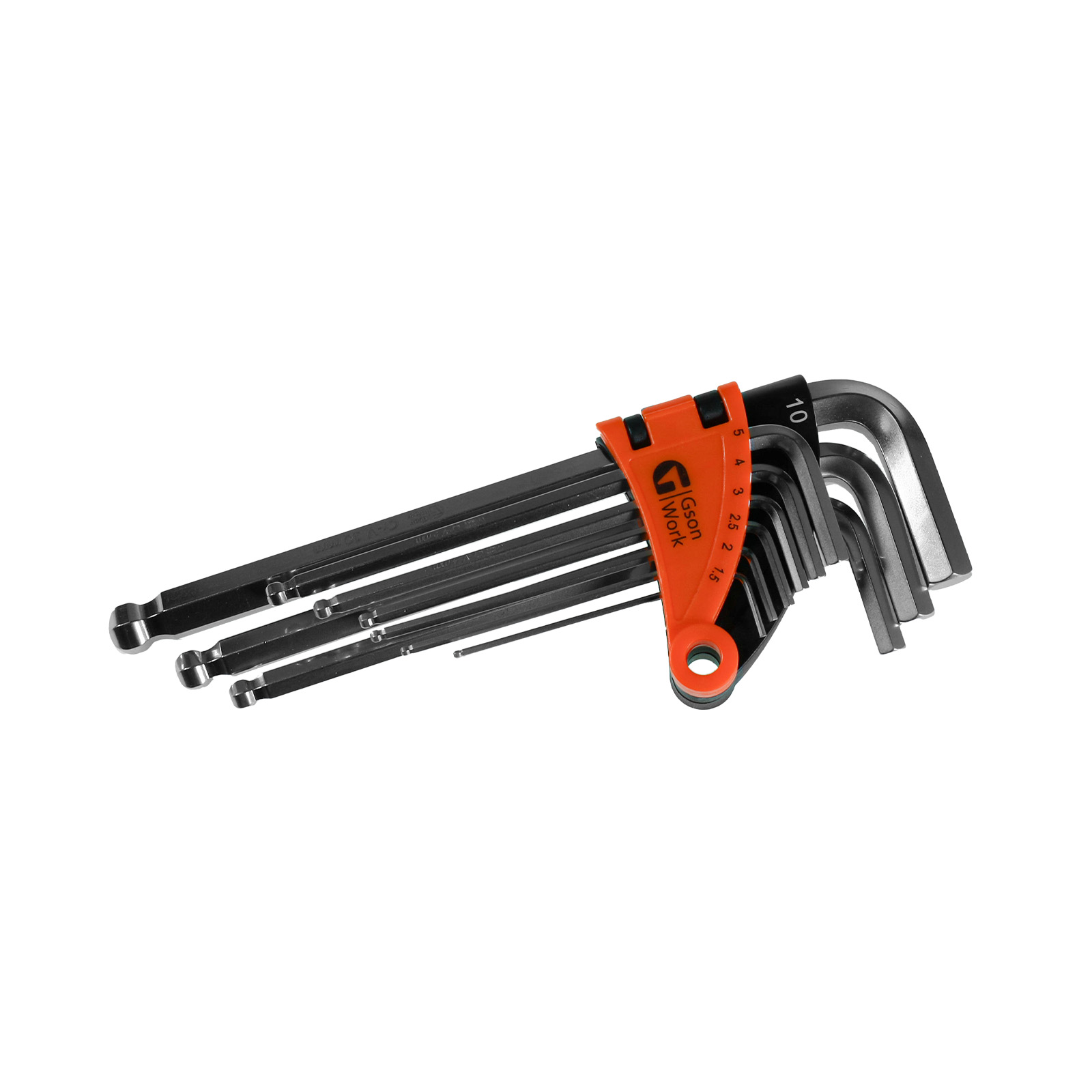 514109-Ball-Point-Hex-Key Ball Point Hex Key Set 9 delar 15 2 25 3 4 5 6 8 10 mm