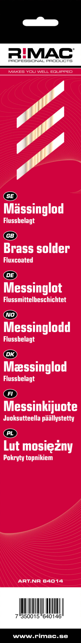 5614e903bcb3d72ab72c4053ba1a8f6a RIMAC SB-pac Mässinglod flussbelagt 2.0mm x 7st
