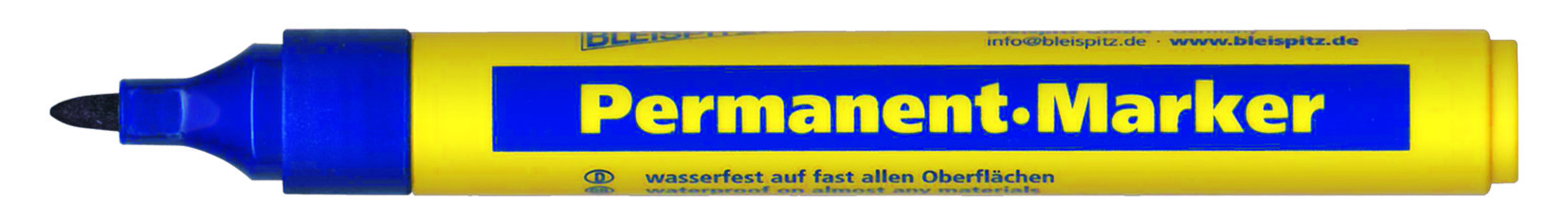 60f0a082ca114e80bbb54c731ca12fd5 BLEISPITZ Permanet-Marker Rund spets Blå 10st