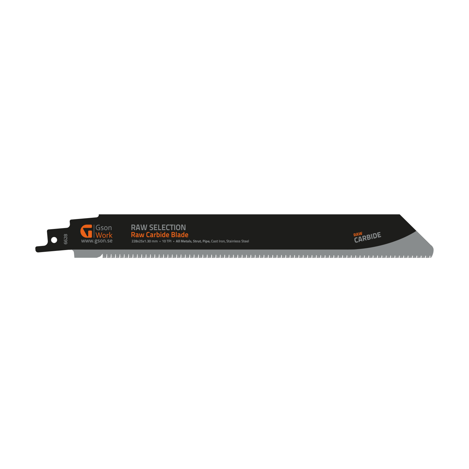 6628-Tigerblade-RAW-Carbide-Teeth-228 Tigerblade RAW Carbide Teeth 228 x 25 x 13 mm 8 TPI