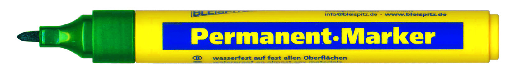 72a54a29838213f4a39ccdf55a8945b5 BLEISPITZ Permanet-Marker Rund spets Grön 10st