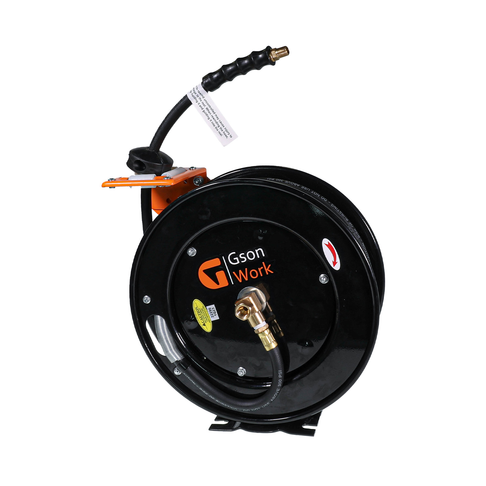 740038-Air-Hose-Reel-side- Air Hose Reel 3/8″ 15 m