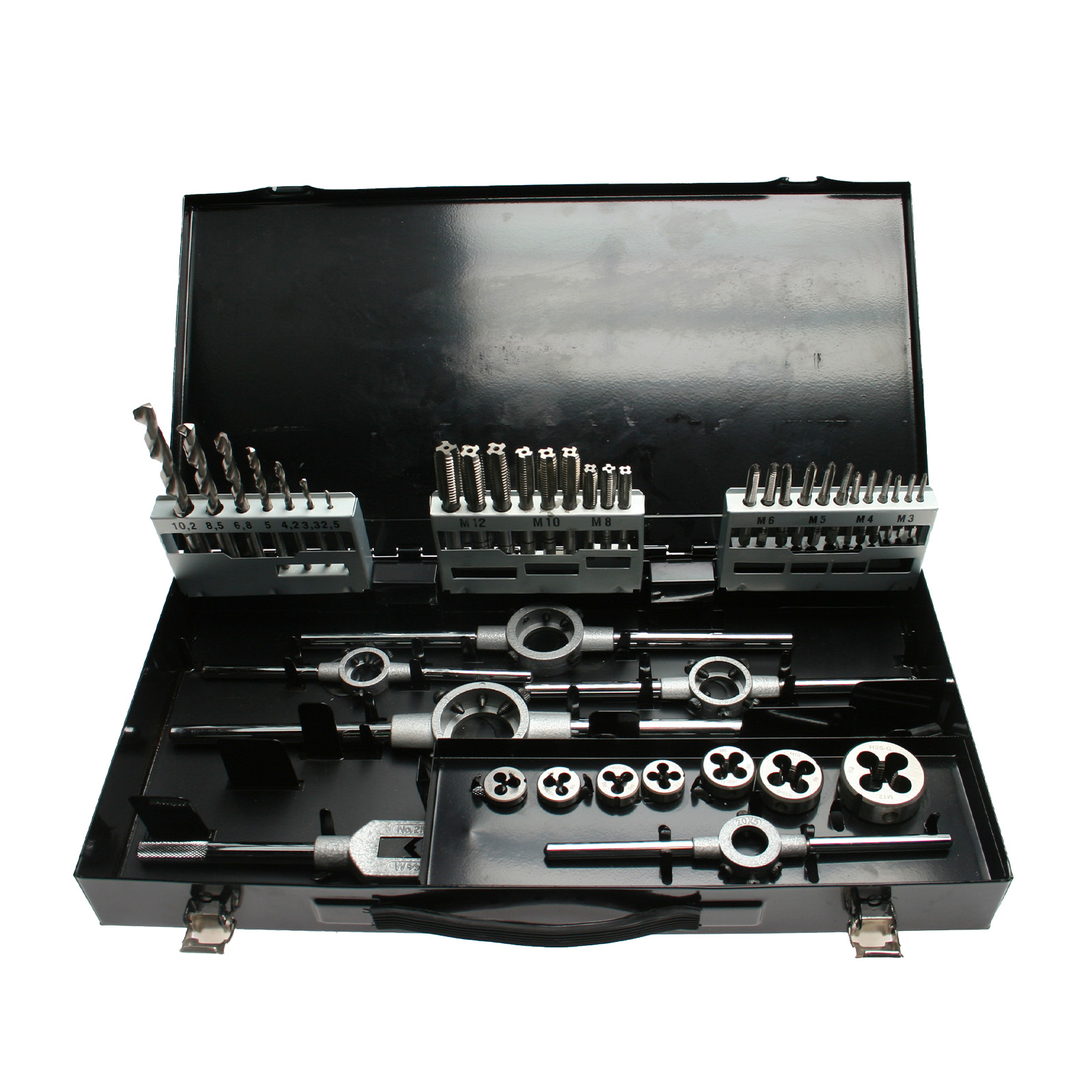 B641-Thread-Cutting-Set-M3-M12 Thread Cutting Set M3-M12 44 delar