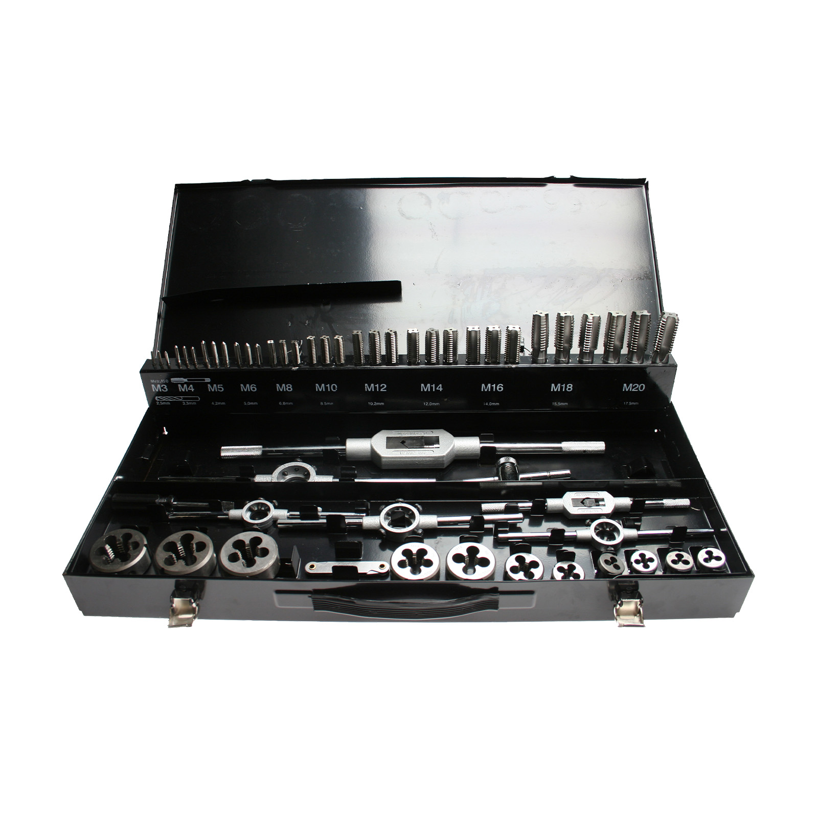 B642-Thread-Cutting-Set-M3-M20 Thread Cutting Set M3-M20 55 delar