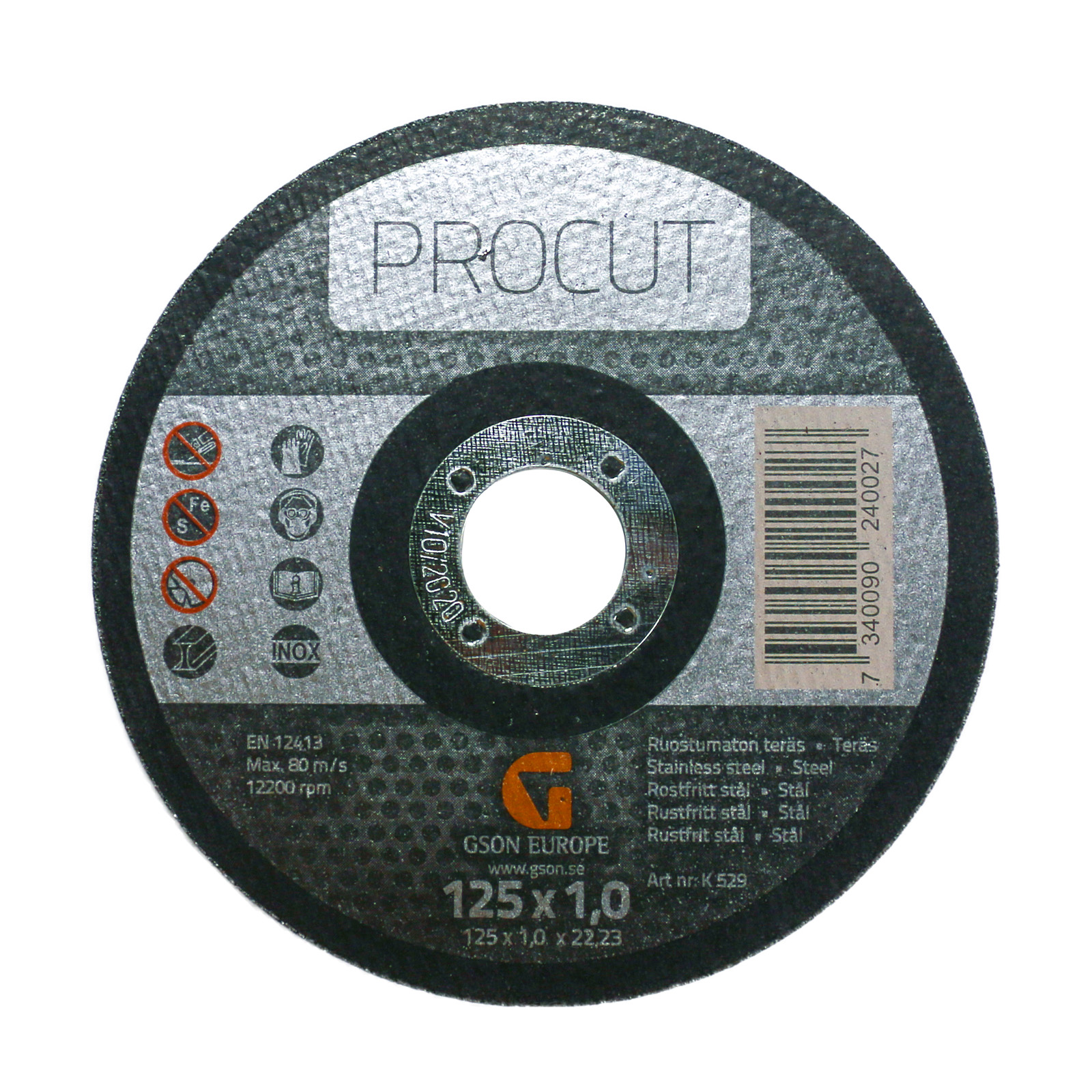 K529-Procut-125x1.0x22.23 Procut 125 x 10 x 2223 mm