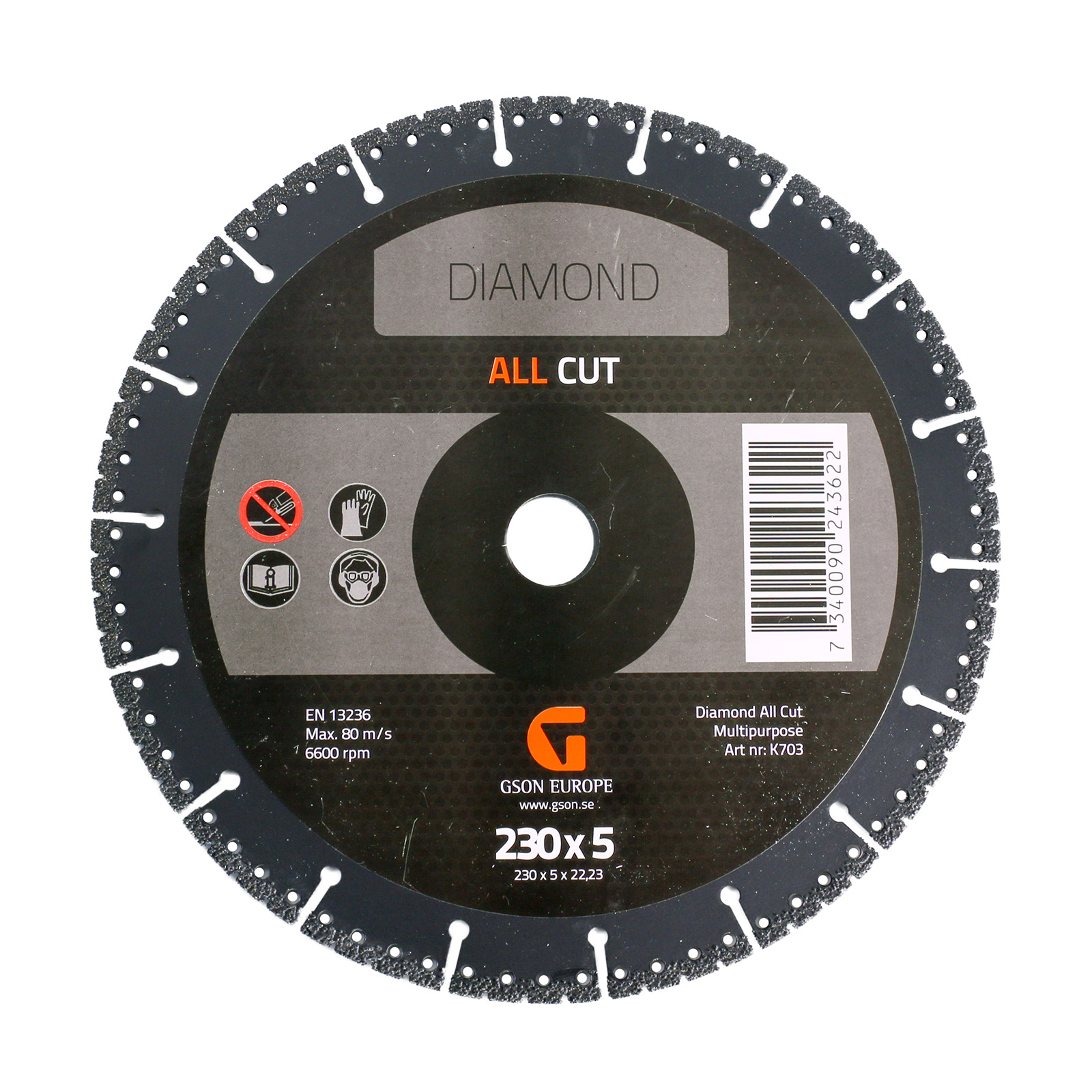 K703-Allcut-Diamond-Cutting-Disc-230 ALLCUT Diamond Cutting Disc 230x50x2223 mm