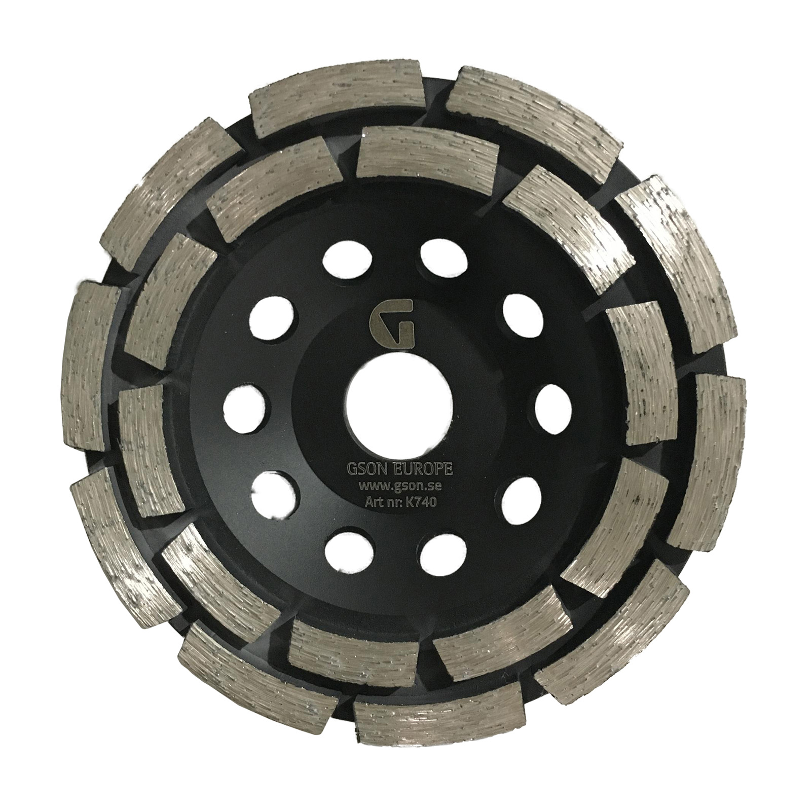 K740-Diamond-Cup-Wheel-125x5.0x7.0x22.23 Diamond Cup Wheel 125 x 50 x 70 x 2223 mm