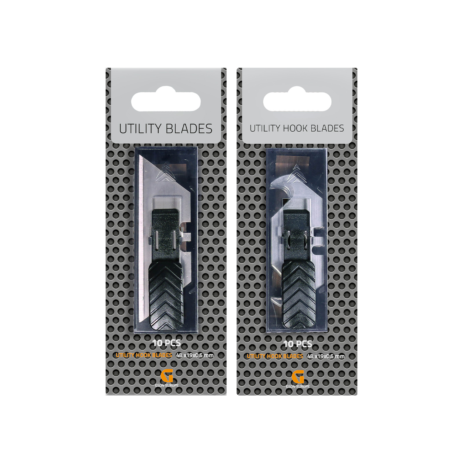 TL558-TL559-Utillity-Blades-fo-rpackning- Utility Hook Blades 48 x19x06 mm 10 st