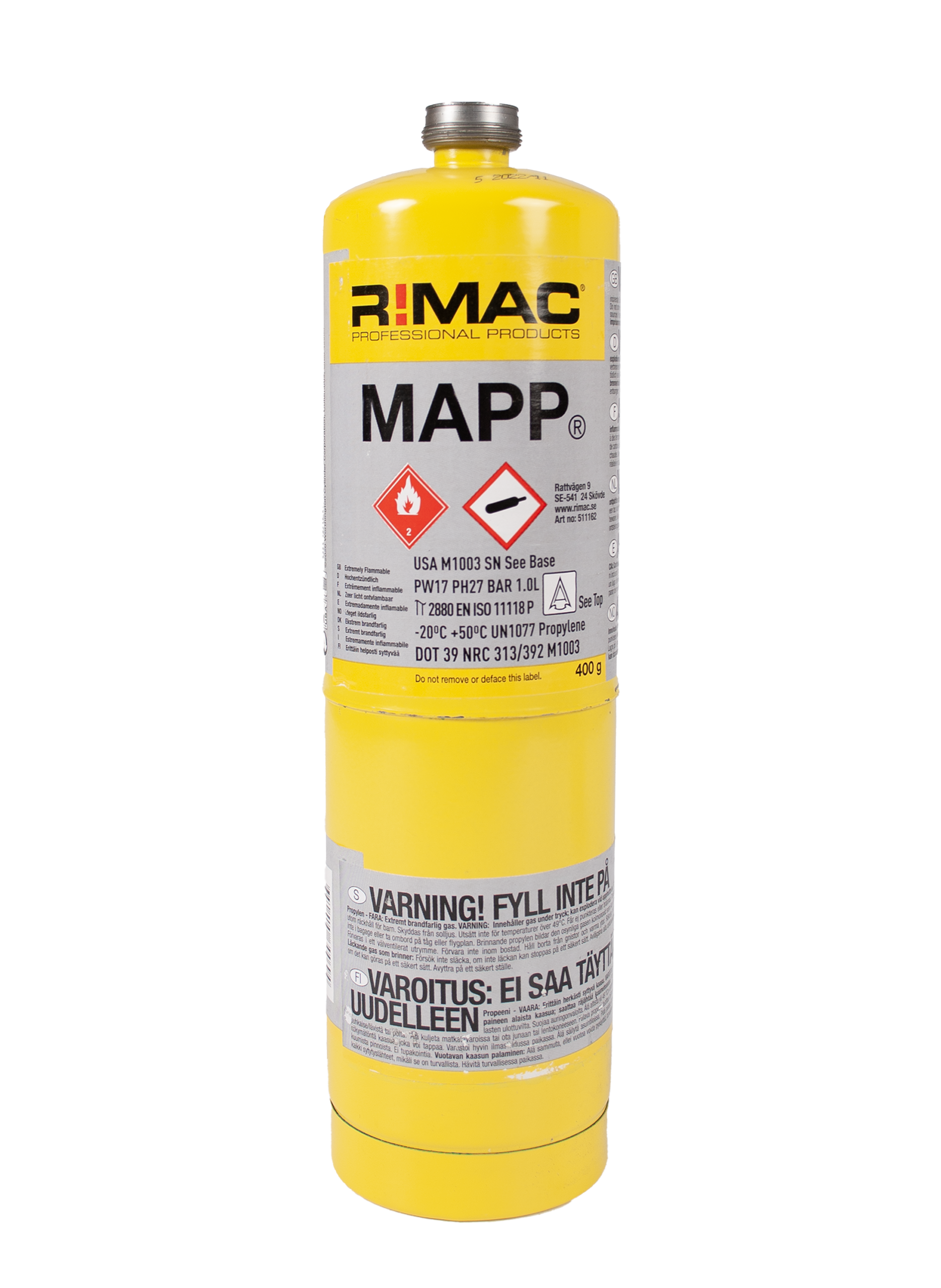 af4bd24b634c747b87c6d343fe791d05 R!MAC MAPP-gasflaska 400gr