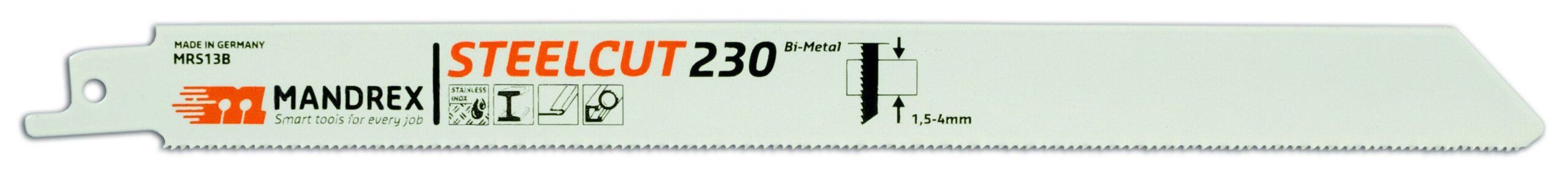 c4a69206a1a54f643b6c722e5cca5cff MANDREX STEELCUT Reciprocating Blade - 230 (2st/förp)