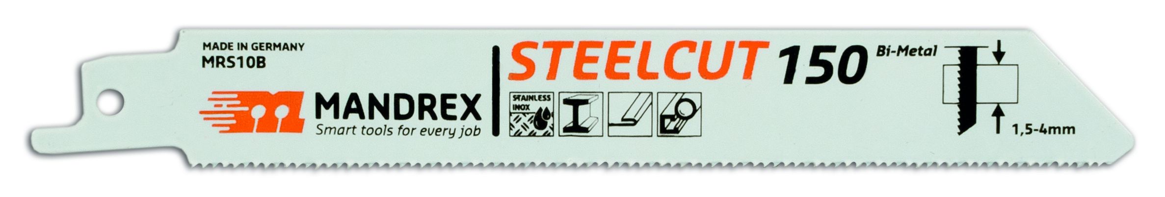 c7274f0f4b5b34b67061f96543efdb1e MANDREX STEELCUT Reciprocating Blade - 150 (2st/förp)