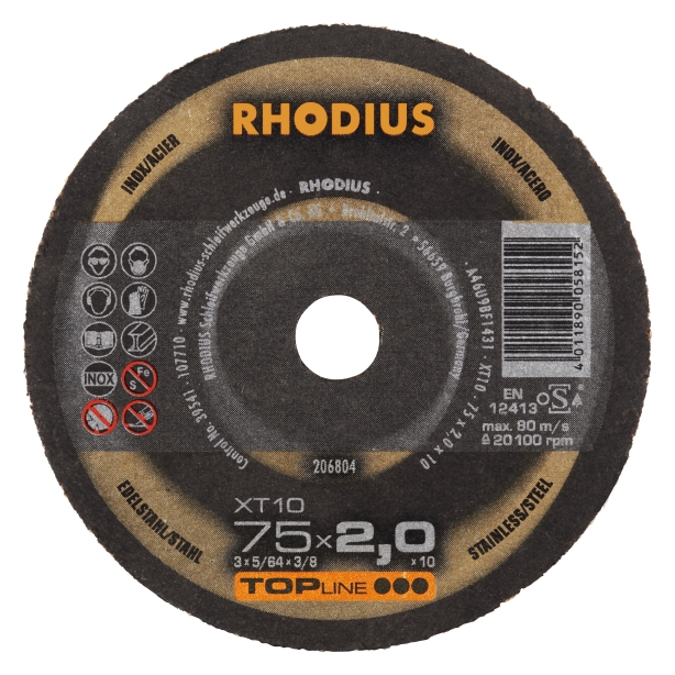 d132889e4274a4a110dfcc07032ab4cc RHODIUS XT10 Mini 75x2,0x10,0 (25 stk förp)