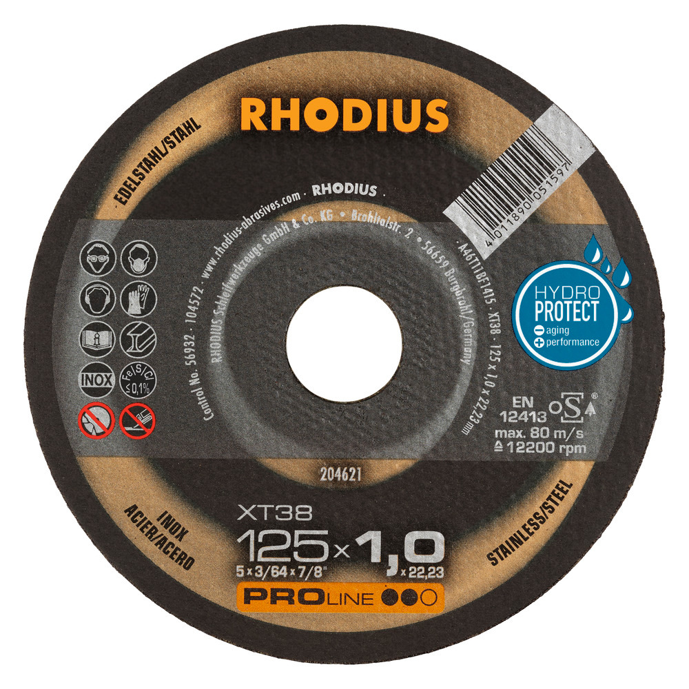 d839b15e9b9a9a6767bd5eaa4c83ac28 RHODIUS XT38 Kapskiva 125x1,0x22,23 (50/förp)