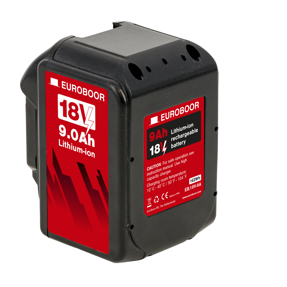 f3c2fa91309128124679b86f44f1a612 Euroboor Batteri 18V 9Ah